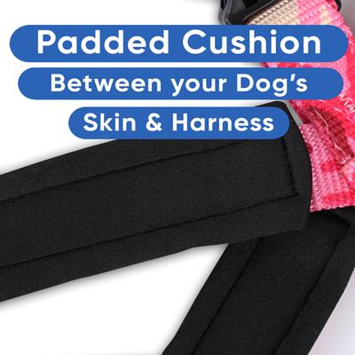 Show full view: Pawtitas Personalized Reflective Dog Harness, Pink Camo, Large: 28 to 35-in chest slide 7 of 10