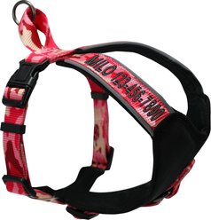 Pawtitas Personalized Reflective Dog Harness, Pink Camo, Large: 28 to 35-in chest