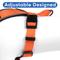 Show in main carousel: Pawtitas Personalized Reflective Dog Harness, Orange, Large: 28 to 35-in chest slide 5 of 10