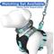 Show in main carousel: Pawtitas Personalized Reflective Dog Harness, Teal, Small: 16 to 20-in chest slide 8 of 10