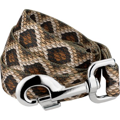 Country Brook Petz Country Brook Petz Rattlesnake Print Leash, Brown, Medium: 4-ft long, 3/4-in wide