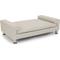 Show in main carousel: Club Nine Pets Luxe Orthopedic Furniture Style Sofa Dog Bed, Linen Silver, Large slide 5 of 10