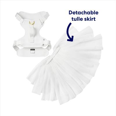 Show full view: Frisco Wedding Rosette Removable Dress Skirt Dog Harness, L/XL: 23 to 32-in chest slide 5 of 12