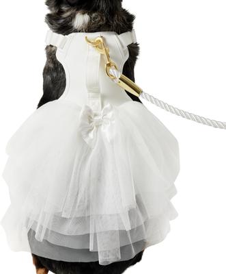 Show full view: Frisco Wedding Rosette Removable Dress Skirt Dog Harness, L/XL: 23 to 32-in chest slide 3 of 12