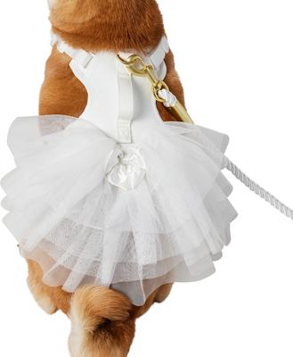 Show full view: Frisco Wedding Rosette Removable Dress Skirt Dog Harness, M: 19 to 23-in chest slide 2 of 11
