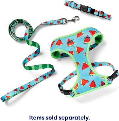 Show full view: Frisco Reversible Summer Watermelon Print Dog Leash, XS/S: 6-ft long, 5/8-in wide slide 6 of 11