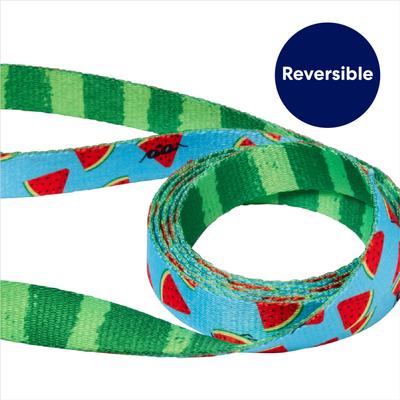 Show full view: Frisco Reversible Summer Watermelon Print Dog Leash, M: 6-ft long, 3/4-in wide slide 4 of 11
