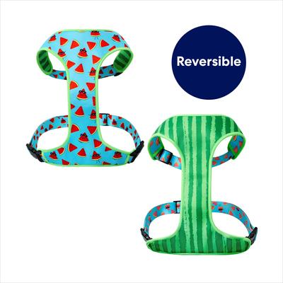 Show full view: Frisco Reversible Summer Watermelon Print Dog Harness (Patent Pending), XXL/XXXL: 32 to 42-in chest slide 3 of 10