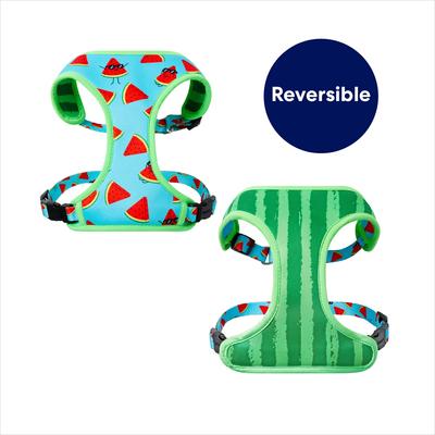 Show full view: Frisco Reversible Summer Watermelon Print Dog Harness (Patent Pending), S: 15 to 19-in chest slide 4 of 11
