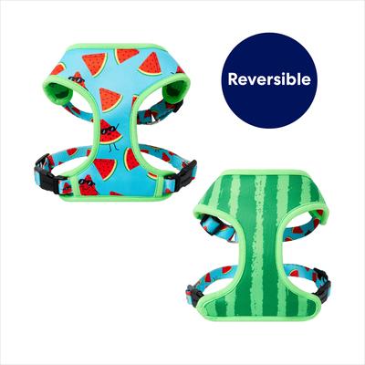 Show full view: Frisco Reversible Summer Watermelon Print Dog Harness (Patent Pending), XS: 11 to 15-in chest slide 3 of 10