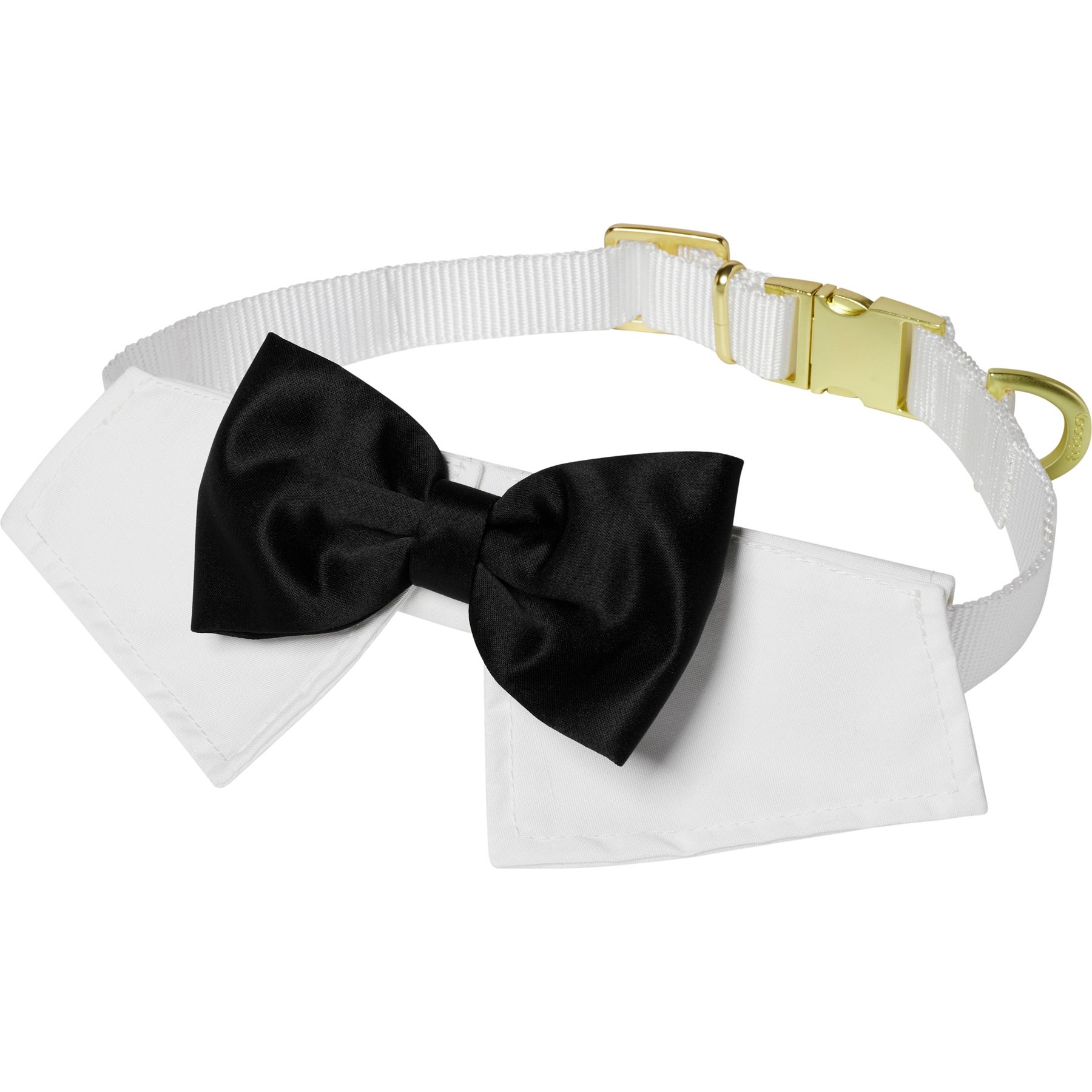 Frisco Wedding Removable Bow Tie Dog Collar, L/XL: 18 to 26-in neck, 1-in wide