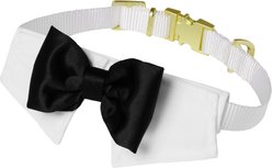 Frisco Wedding Removable Bow Tie Dog Collar, M: 14 to 20-in neck, 3/4-in wide