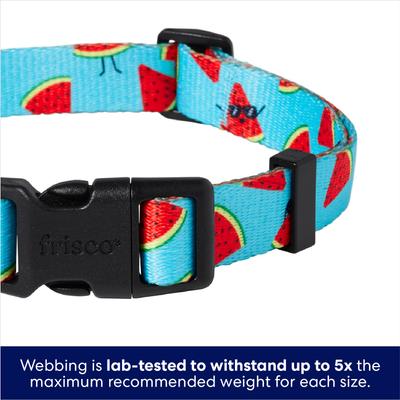 Show full view: Frisco Watermelon Print Summer Dog Collar, M: 14 to 20-in neck, 3/4-in wide slide 5 of 12
