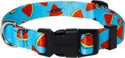 Frisco Watermelon Print Summer Dog Collar, Watermelon, S: 10 to 14-in neck, 5/8-in wide