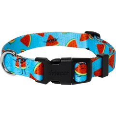 Frisco Watermelon Print Summer Dog Collar, Watermelon, S: 10 to 14-in neck, 5/8-in wide
