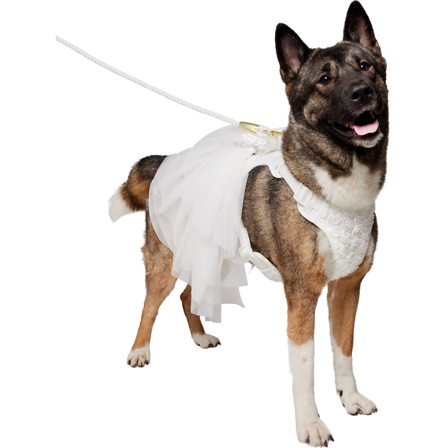 Frisco Wedding Rosette Removable Dress Skirt Dog Harness, XXL/XXXL: 32 to 42-in chest