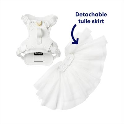 Show full view: Frisco Wedding Rosette Removable Dress Skirt Dog Harness, XS: 11 to 15-in chest slide 4 of 11