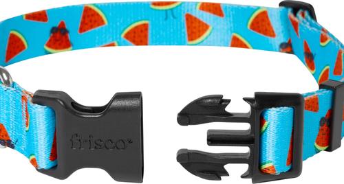 Show full view: Frisco Watermelon Print Summer Dog Collar, Watermelon, L/XL: 18 to 26-in neck, 1-in wide slide 3 of 12