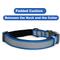 Show in main carousel: Pawtitas Personalized Reflective Dog Collar, Blue, Large: 15 to 25-in neck, 1-in wide slide 7 of 10