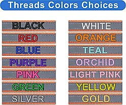Pawtitas Personalized Reflective Dog Collar, Orange, Large: 15 to 25-in neck, 1-in wide slide 2 of 9
