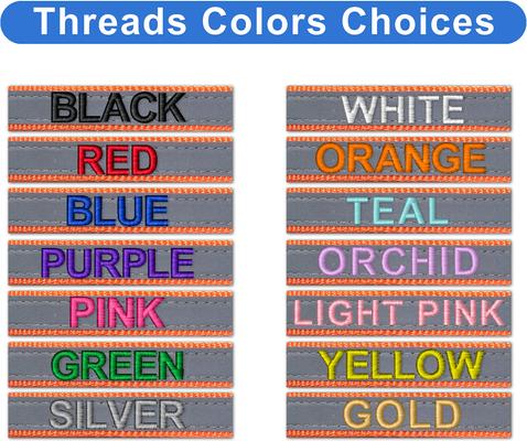 Show full view: Pawtitas Personalized Padded Reflective Dog Leash, Orange, Medium/Large: 6-ft long, 1-in wide slide 2 of 10