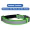 Show in main carousel: Pawtitas Personalized Reflective Dog Collar, Green, Large: 15 to 25-in neck, 1-in wide slide 7 of 10
