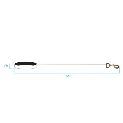 Show full view: Body Glove Biothane Dog Leash, Sunset, 6-ft long, 1-in wide slide 5 of 7