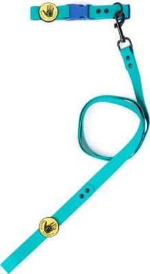 Show full view: Body Glove Biothane Dog Collar, Teal, Large: 16 to 22-in neck, 1-in wide slide 7 of 8