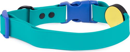 Show full view: Body Glove Biothane Dog Collar, Teal, Large: 16 to 22-in neck, 1-in wide slide 2 of 8