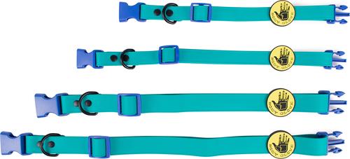 Show full view: Body Glove Biothane Dog Collar, Teal, Medium: 13 to 16-in neck, 3/4-in wide slide 8 of 8