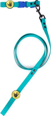 Show full view: Body Glove Biothane Dog Collar, Teal, Medium: 13 to 16-in neck, 3/4-in wide slide 7 of 8