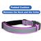 Show in main carousel: Pawtitas Personalized Reflective Dog Collar, Orchid, Small: 11 to 16-in neck, 5/8-in wide slide 7 of 10