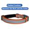 Show in main carousel: Pawtitas Personalized Reflective Dog Collar, Orange, Large: 15 to 25-in neck, 1-in wide slide 8 of 11