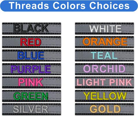 Show full view: Pawtitas Personalized Reflective Dog Collar, Black, Medium: 13 to 22-in neck, 3/4-in wide slide 2 of 10