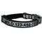 Show in main carousel: Pawtitas Personalized Reflective Dog Collar, Black, Medium: 13 to 22-in neck, 3/4-in wide slide 1 of 10