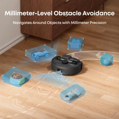 Show full view: Eufy E20 3-in-1 Combo Robotic Stick Vacuum with Auto Emptying Station, Black slide 7 of 8