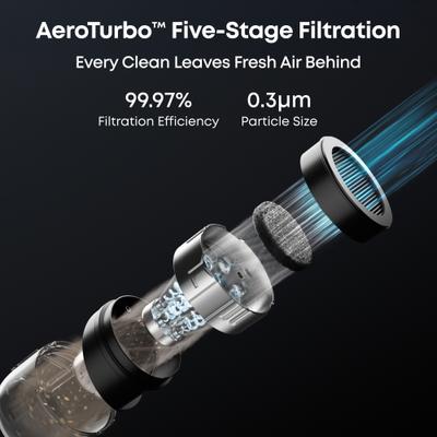 Show full view: Eufy E20 3-in-1 Combo Robotic Stick Vacuum with Auto Emptying Station, Black slide 5 of 8