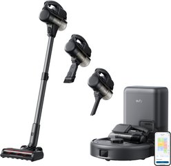 Eufy E20 3-in-1 Combo Robotic Stick Vacuum with Auto Emptying Station, Black