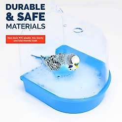 KNUTI Cage Bird Bath, Blue, 5.5-in slide 2 of 6