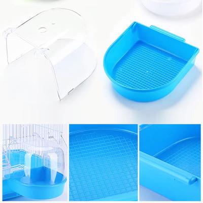 Show full view: KNUTI Cage Bird Bath, Blue, 5.5-in slide 3 of 7