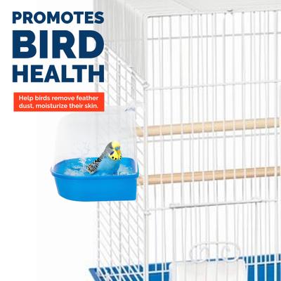 Show full view: KNUTI Cage Bird Bath, Blue, 5.5-in slide 4 of 7