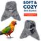Show in main carousel: KNUTI Bird Corner Fleece Bird Blanket, Gray, Medium: 6-in slide 2 of 8