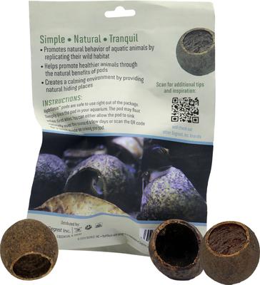 Show full view: HydrOasis Wood Apple Pod Fish Plant, 3 count slide 2 of 5