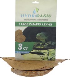 HydrOasis Catappa Leaves Large Fish Plant, 3 count