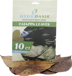 HydrOasis Catappa Leaves Fish Plant, 10 count