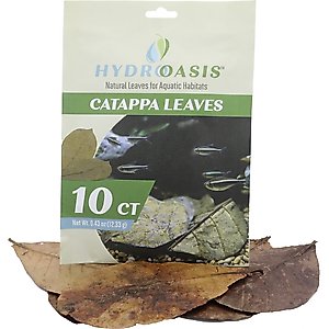 HydrOasis Catappa Leaves Fish Plant, 10 count