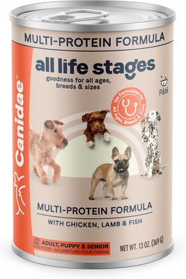 Show full view: CANIDAE Chicken, Lamb & Fish Formula + Chicken & Rice Formula Canned Dog Food slide 6 of 9