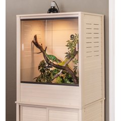 New Age Pet Madagascar Vertical Chameleon & Arboreal Reptile Terrarium, 30x24x36-in, Maple