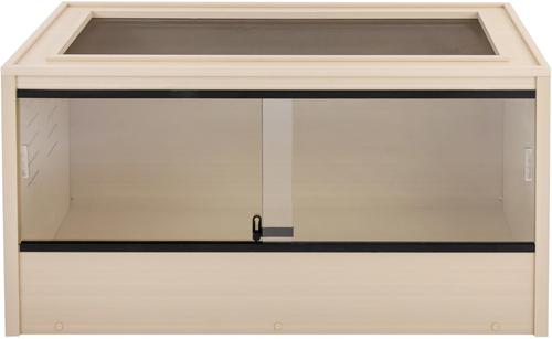 Show full view: New Age Pet ECOFLEX Two 120g Reptile Enclosures Setup with Versa Stand, Maple slide 3 of 9