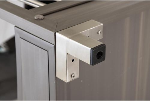 Show full view: New Age Pet ecoFLEX Manhattan Raised Dog & Cat Bed with Cushion, Gray, X-Large slide 6 of 11